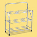 3-Tier Foldable Stainless Steel Shoe Rack